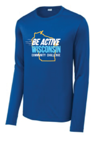 The long-sleeve Be Active Wisconsin t-shirt